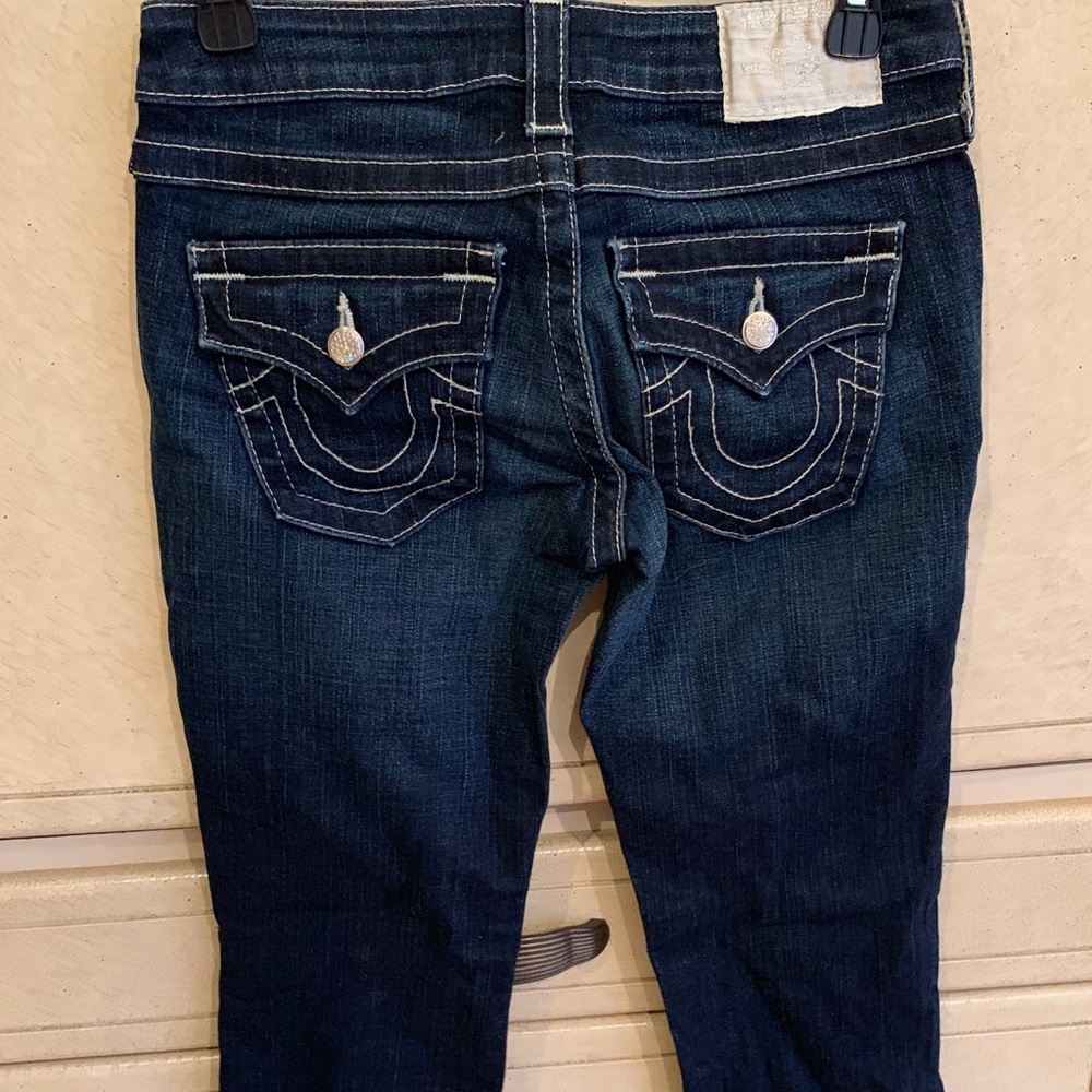 True Religion Women’s Jeans Rhinestone Buttons